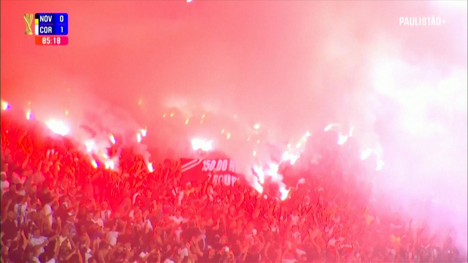 Brazilian State Match Halted After Fans Fill Pitch With Smoke