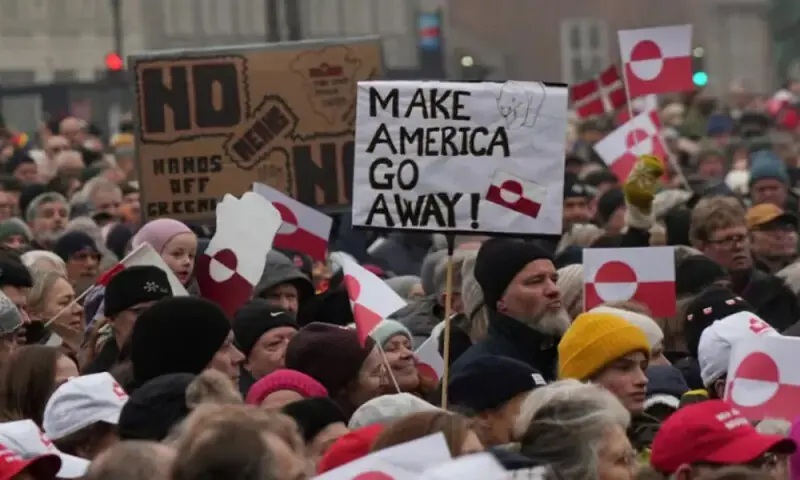 Thousands join anti-Trump ‘Hands off Greenland’ protests in Denmark